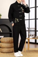 风套装刺绣盘口男套装，男装休闲套装，星座1206（原A206）