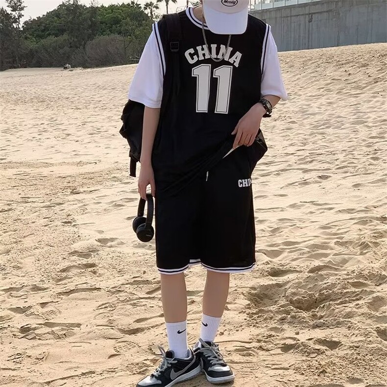 春夏新款短裤短袖套装篮球服TY27P35,男装休闲套装,星座1116-2