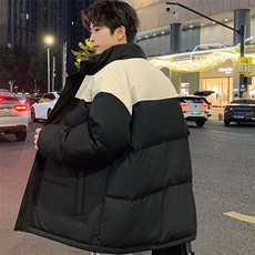 现货抖音得物品质拼接撞色三防加厚棉衣外套冬季立领棉服MY88888，男装棉衣，电商A486