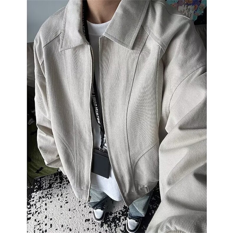 翻领休闲夹克男士2025年春秋季稳重休闲外套时尚百搭上衣J455，男装夹克，星座1116A（原606A-3）