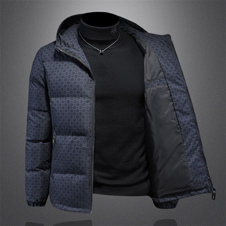 2025冬季新款男士连帽棉服6077-72699-P180假模,男装棉衣,钱塘6015（原D203）