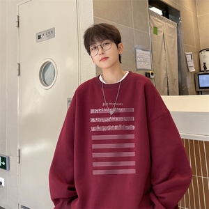 ！圆领卫衣男装港风长袖t恤男外套男 WY505-特P23图片