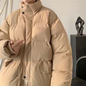 W8213 P125 控168 大皂灯芯绒设计感宽松休闲棉衣棉服图片