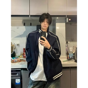 【现货】DJKF020-特批50秋季新款潮棒球服男潮牌情侣装外套夹克,花色棉衣搭配图片图片