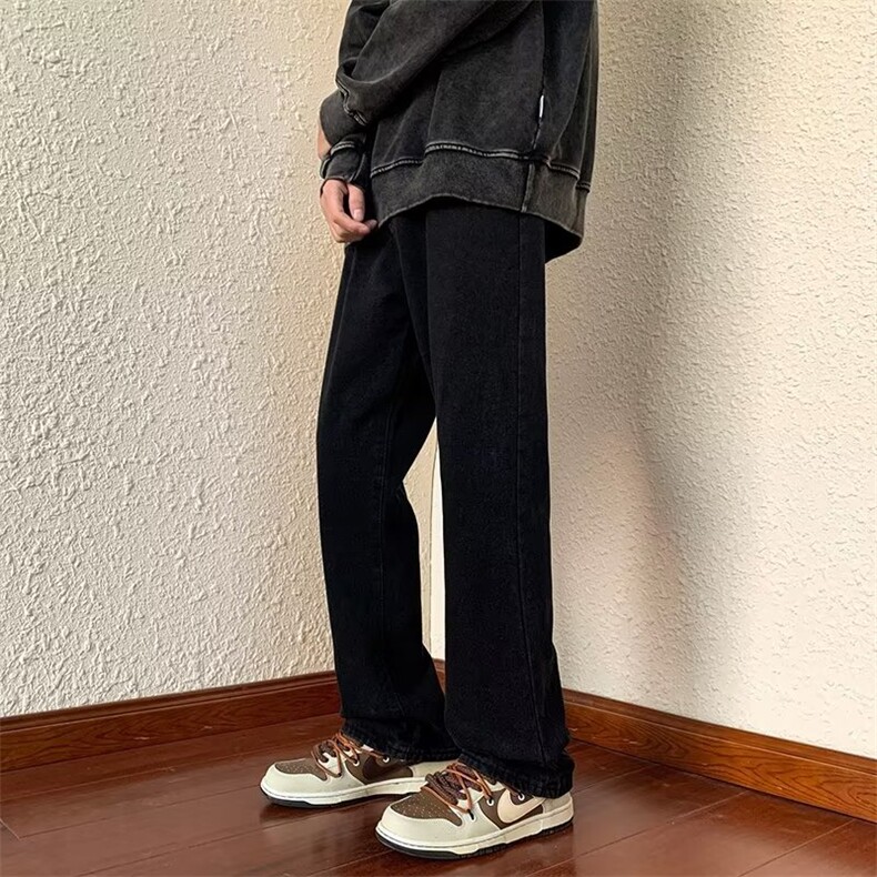 牛仔裤男秋季潮大码休闲裤子高街N2209P52,男装牛仔裤,星座1116-2