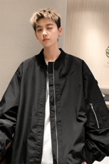 XZ213-JK03-P75控88港风美式日系潮流宽松百搭立领棒球服夹克男，男装夹克，星座213