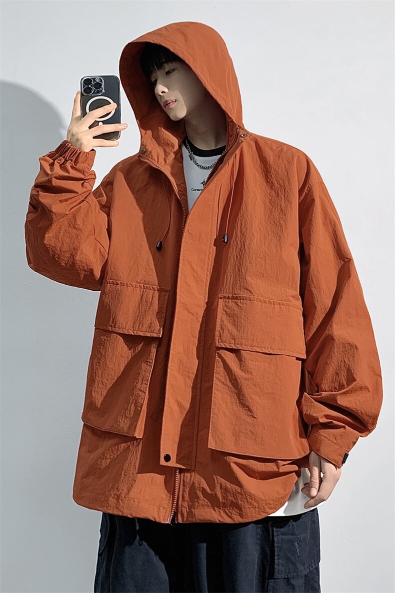 春季新款现货三防户外夹克男连帽冲锋衣外套DSA157B-J93-P60,男装夹克,电商A157B