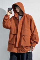 春季新款现货三防户外夹克男连帽冲锋衣外套DSA157B-J93-P60，男装夹克，电商A157B