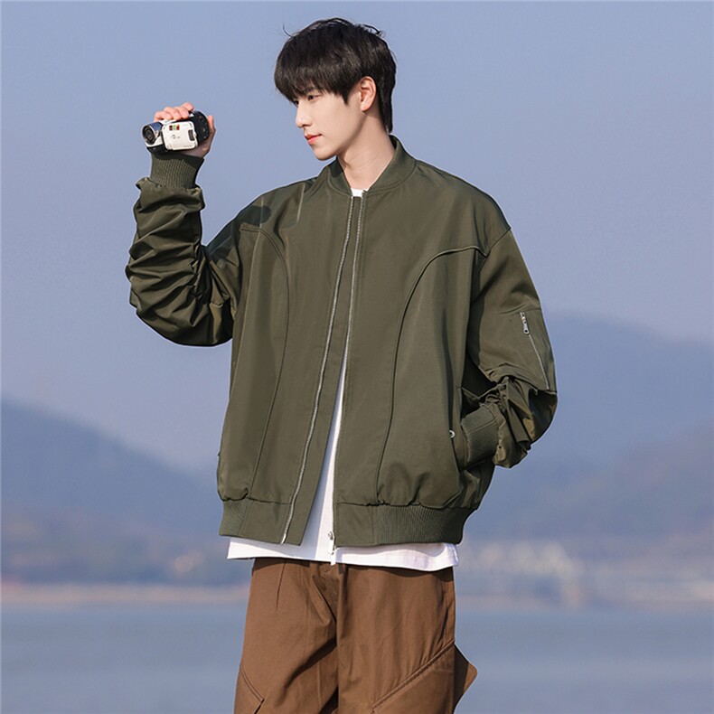 1美式MA1解构设计飞行大码M-5XL夹克聚酯纤维JK77988P85控138,男装夹克,星座226-2