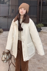 现货白色羽绒服中长款2C212-G07-P295-K398，女装羽绒服，2C212