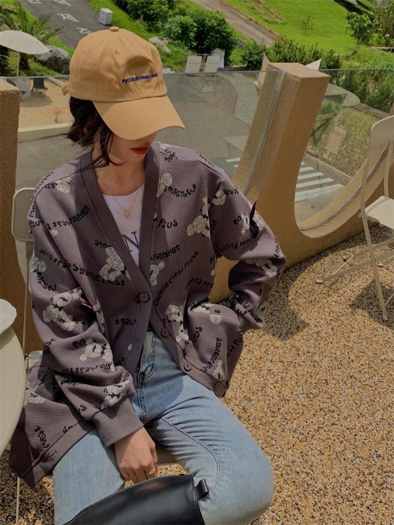 小熊开衫S-M，其它，尚映