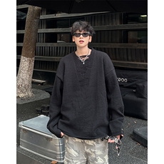 B333P42秋冬个性小众设计师品牌宽松毛衣打底衫男装上衣，男装针织衫/毛衣，星座512-6