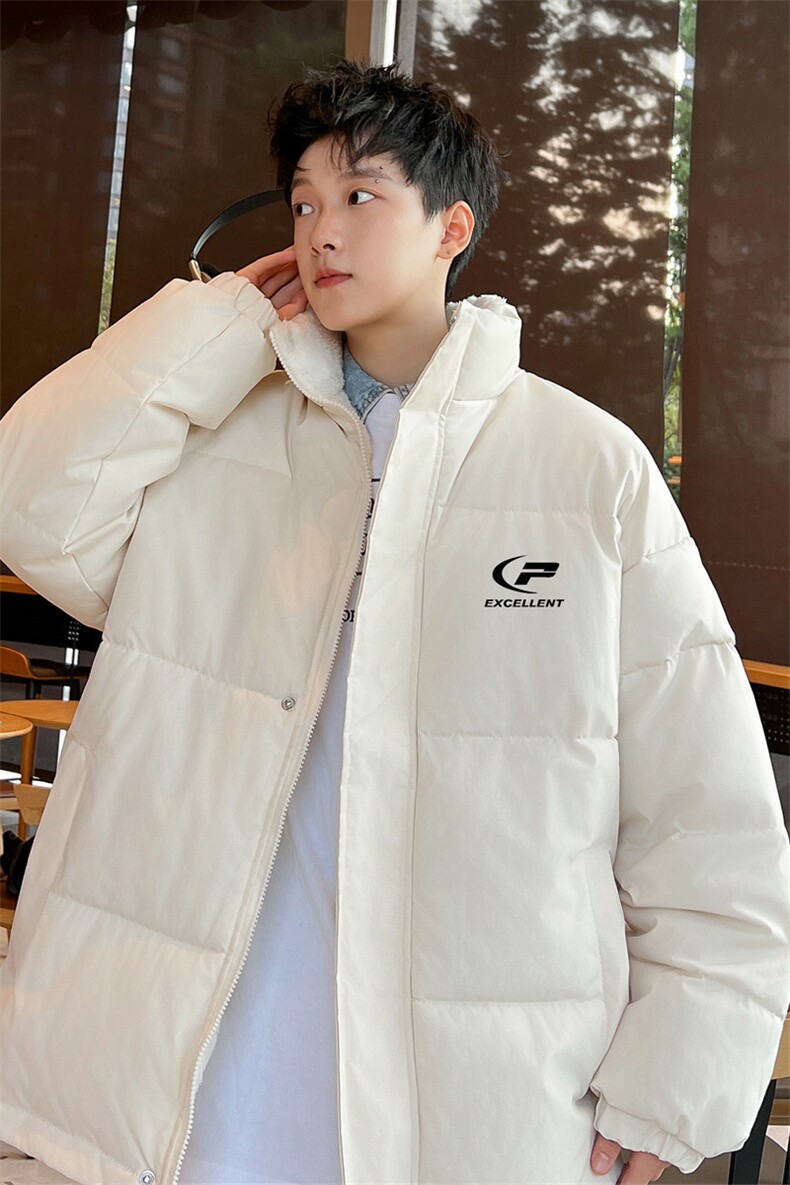 ！2023冬季新款男士立领棉服百搭学生印花棉衣外套MY120P70,男装棉衣,电商B220
