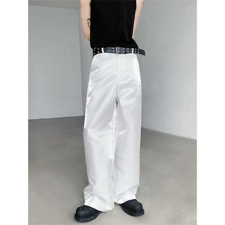 小众先锋感液态高级光感垂感西裤男宽松长裤3395P65，男装西裤，星座512-1（原513-3）