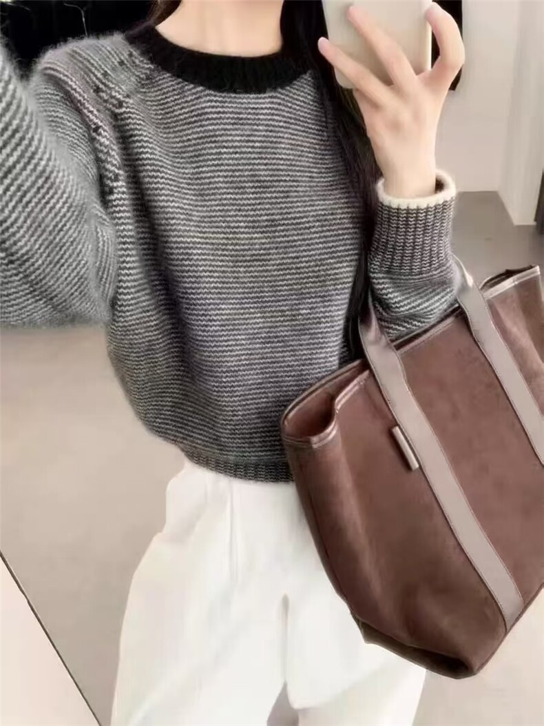 女士秋冬保暖羊毛衫羊毛柔软贴肤纯色休闲,女装羊毛衫,忠诺羊绒