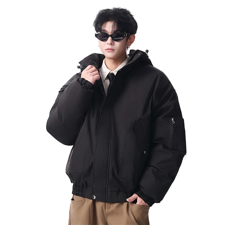 棉服男冬季新款港风宽松连帽棉衣MF9006-P90,男装棉衣,星座214-3