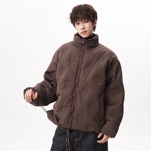 现货 90绒  简约羽绒服男女同款立领压花外套225-2-Y205-P255图片