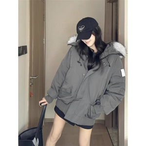 女风 羽绒棉衣工装派克服棉衣ZM0126-P105图片