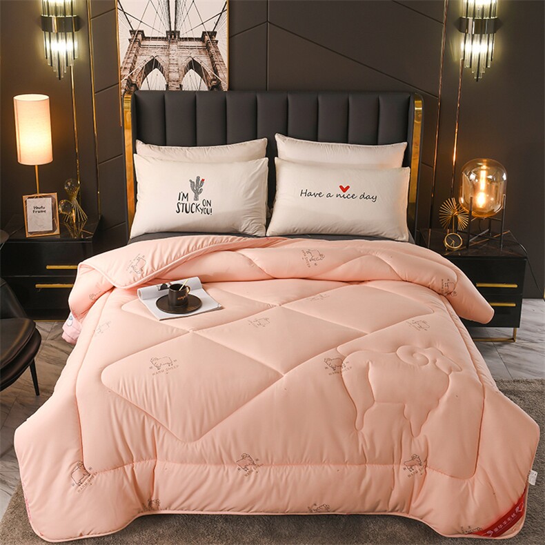 新款冬季羊毛绒被子被芯系列，被套/被芯，一起卖家纺