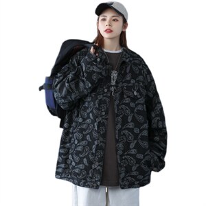 2024春季新款大码腰果花男士牛仔夹克情侣牛仔外套JK205-P85，男装夹克，电商A158-1