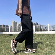 百搭裤子夏薄款日系户外运动裤子宽松直筒休闲九分裤K7140-P37，男装休闲裤，星座512-3