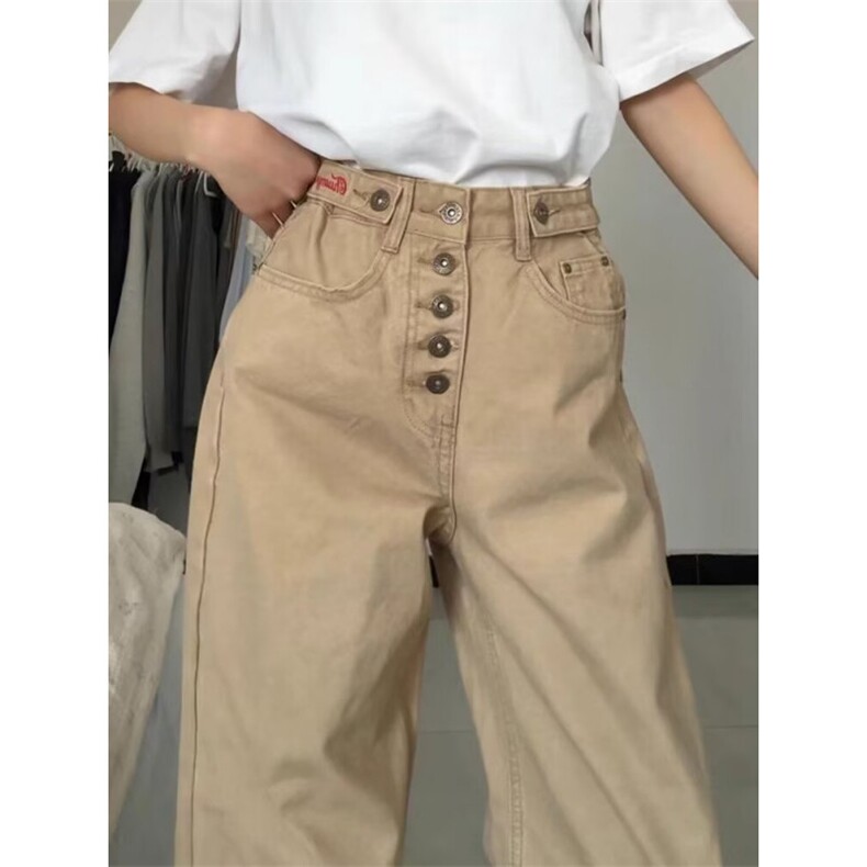新款美式高街cleanfit直筒牛仔裤女高级感百搭阔腿裤LB51099-P53,男装牛仔裤,星座1008