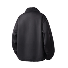 翻领麂皮绒羊羔毛金属飞机扣大码M-5XL棉衣男YG77108P135控178，男装棉衣，星座227-7