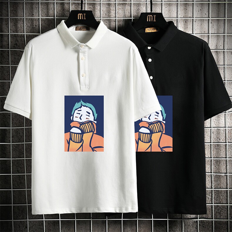 PL57042-P35翻领短袖polo衫男大码胖子半袖t恤男有领保罗衫,男装Polo衫,电商A040A