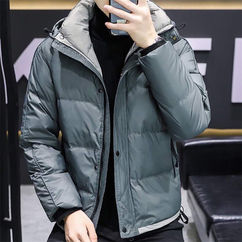 新款男士标羽绒服带帽加厚白鸭绒309B-3-YK02-P170，男装羽绒服，星座1409-3