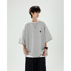 8XL-M重磅！特大码T潮牌上衣男中性华夫格短袖T恤DX304P25控39，男装T恤，电商D206-1