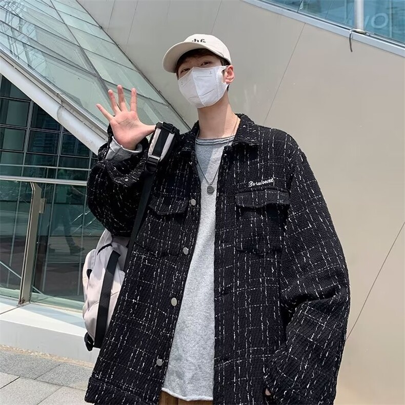 夹克男韩版潮流高街帅气字母刺绣2024春秋新款ins外套W4552-P51,男装夹克,星座412-2