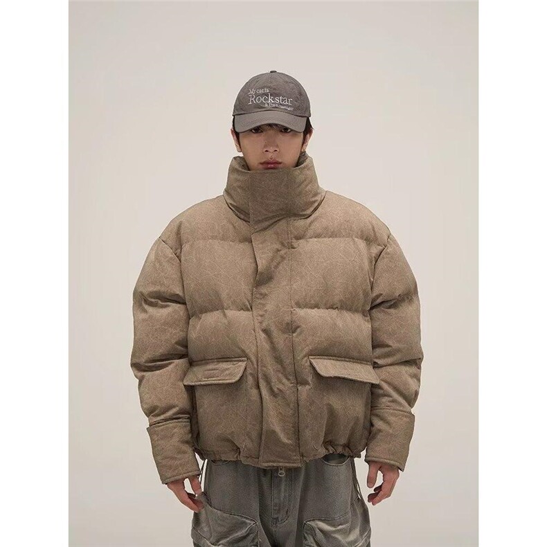 JY539-P92冬季棉服棉衣男生加厚保暖面包服潮牌帅气外套潮,男装棉衣,星座1501-3