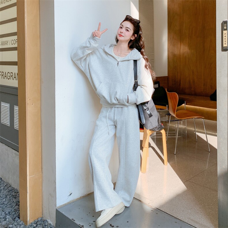 新款有货彩色波点休闲卫衣套装5523P175K258,女装套装/套裙,2C176