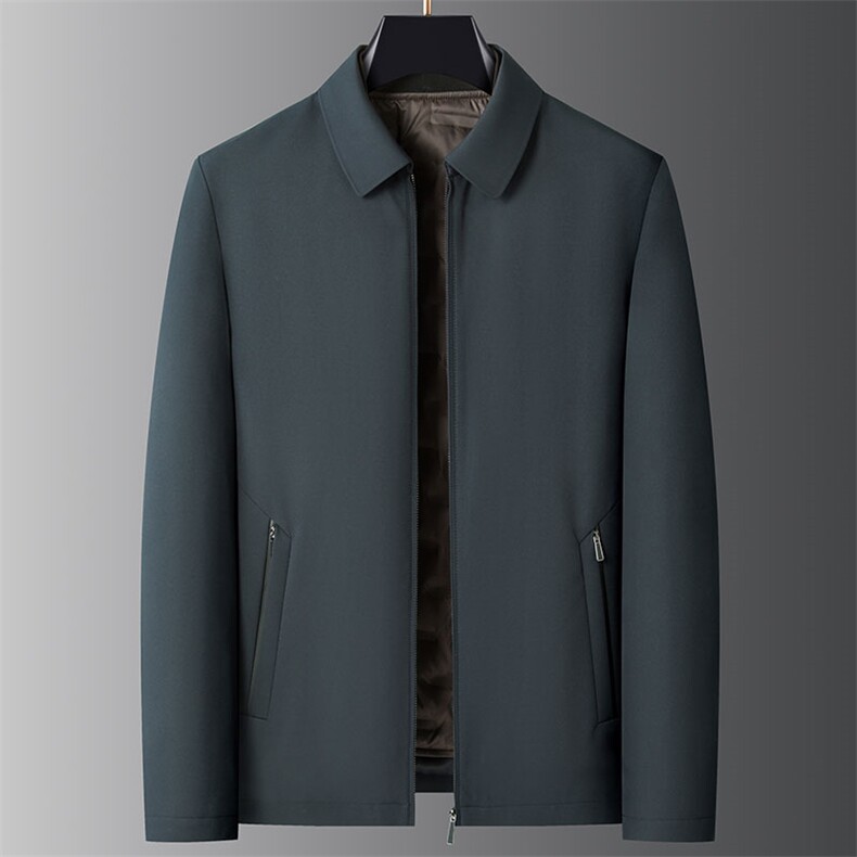 男士商务休闲御寒羽绒服中年爸爸装加厚保暖上衣冬季新款外套，男装羽绒服，电商B212（原钱塘6029）