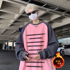 抖音得物高品质重磅二开全棉阔版支持退换360克插肩圆领卫衣0115，男装卫衣，电商A486
