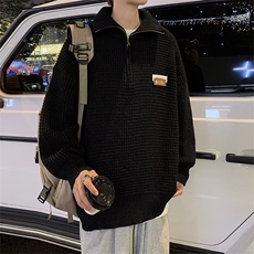美式街头设计感圆领毛衣男慵懒风休闲针织衫MY9132P45，男装针织衫/毛衣，星座1116-2