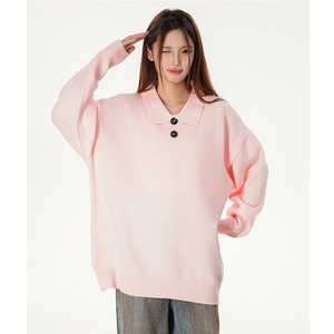 特批 光板 得物\唯品\抖音二开 高品质绵羊绒翻领毛衣 M501 P48图片