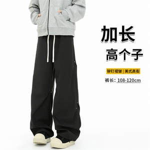 190美式褶皱铆钉伞兵裤加长高个子工装裤薄款冲锋速干裤KZ033P50图片