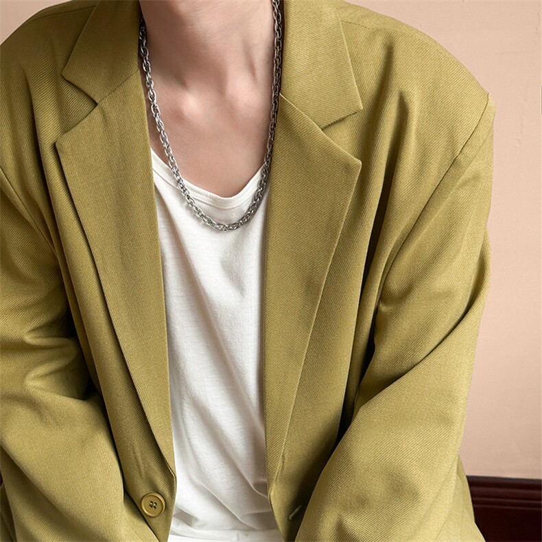 秋新款高级感潮西装外套宽松休闲设计感西服A351-AX2481-P115,男装西服,电商A351