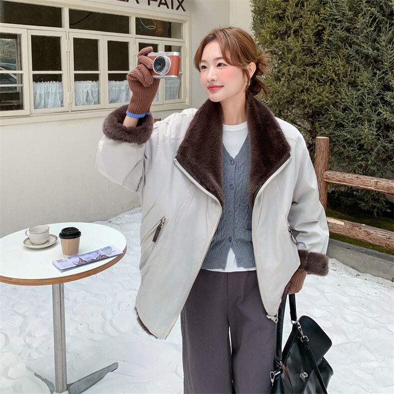 有货 环保毛两面穿派克服2C090-8987-P215-K328图片