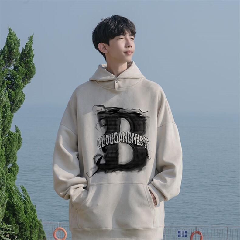 2025秋季男潮流休闲wljp7829卫衣连帽麂皮绒特p45控79,男装卫衣,星座605(原A050)