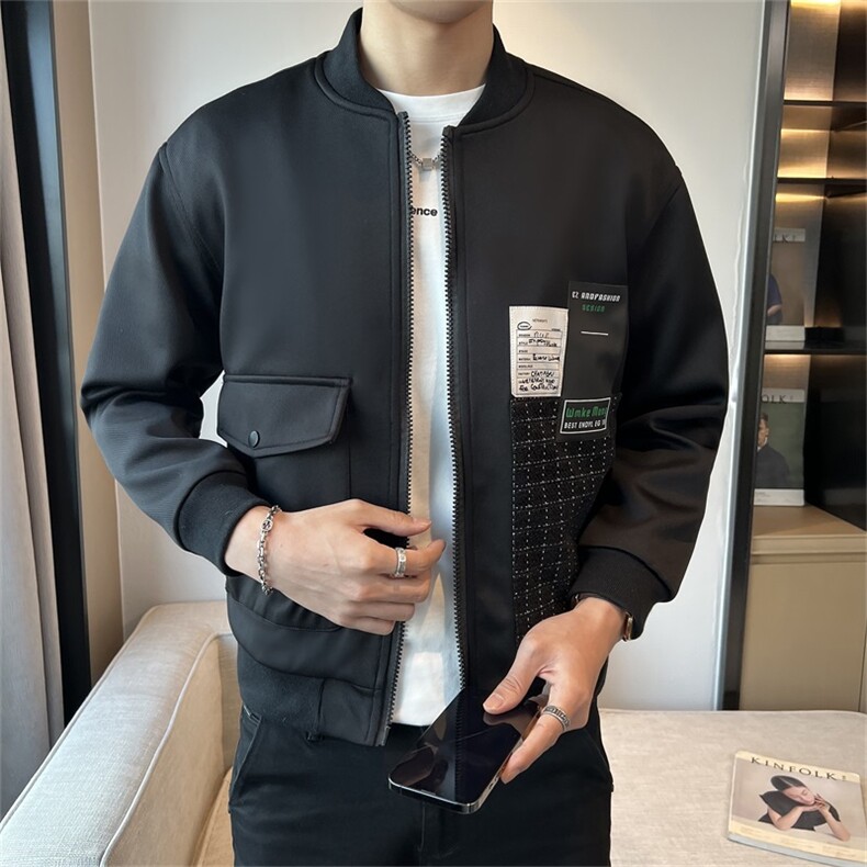 特价秋季新款复古休闲棒球领潮流男士外套时尚夹克JK088-P55,男装夹克,电商A413