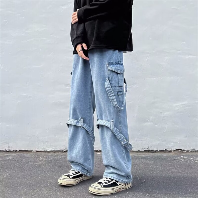 美式牛仔裤男春夏新款休闲直筒裤N237P50,男装牛仔裤,星座1116-2