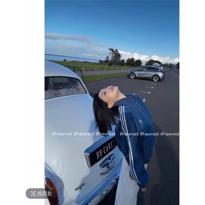 立领冲锋衣短外套女春装2025年小个子休闲时尚夹克上衣,男装夹克,星座516A