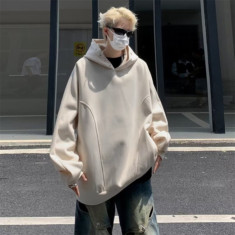 美式高街卫衣男韩版潮流连帽帅气2024冬季新款ins外套WB173-P52,女装短外套,星座412-2