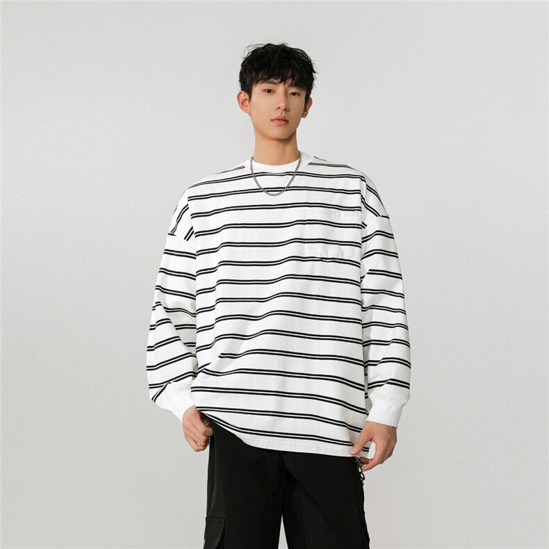 可二开高品质条纹卫衣无影墙模特卫衣男 97%棉3%氨纶77943P50控78图片