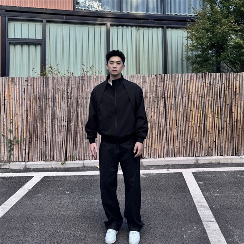 网图ZPA立领三防夹克纯色复古飞行夹克外套X1213-JK503-P65,男装夹克,星座1213