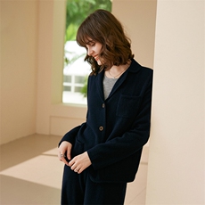 2025春秋新款羊绒衫女100纯山羊绒简约圆领针织开衫纯色上衣打底，女装羊绒大衣，绒歆坊