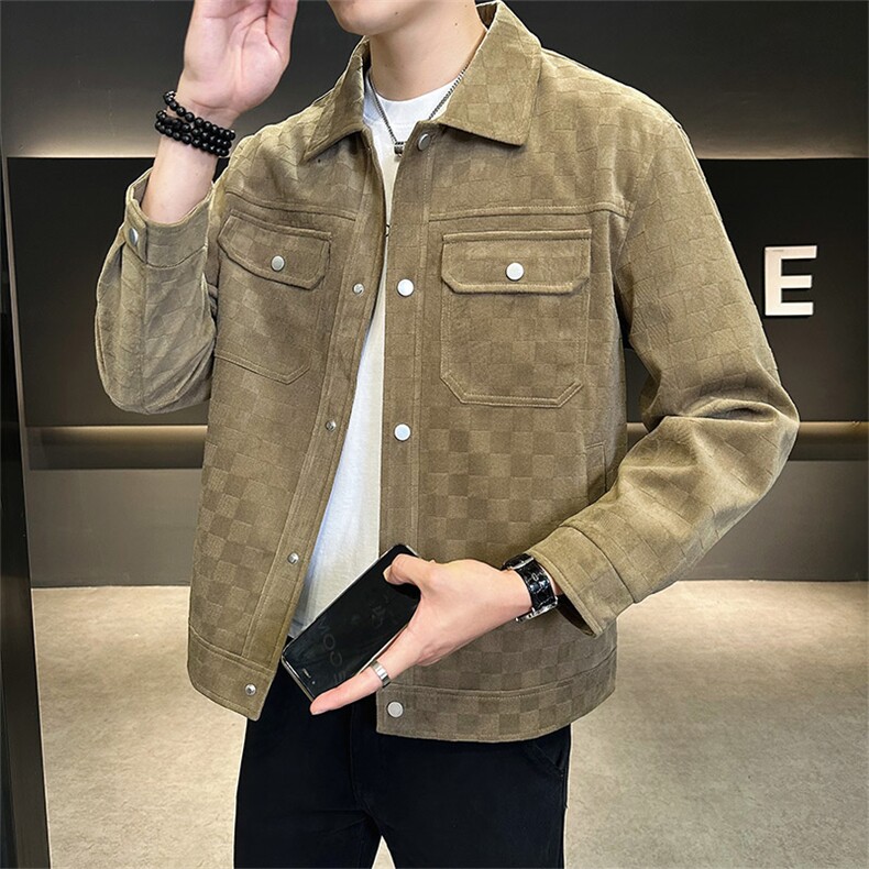 L20-P80秋冬新款大码翻领休闲外套夹克控129,男装夹克,星座109