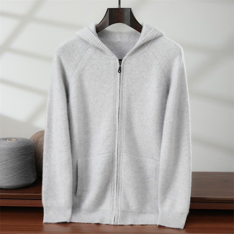 2025年秋季新款百搭7针连帽衫，女装羊绒衫，隆格羊绒